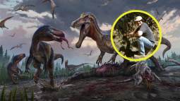 Dave Brockhurst en el sitio del hallazgo de los dientes