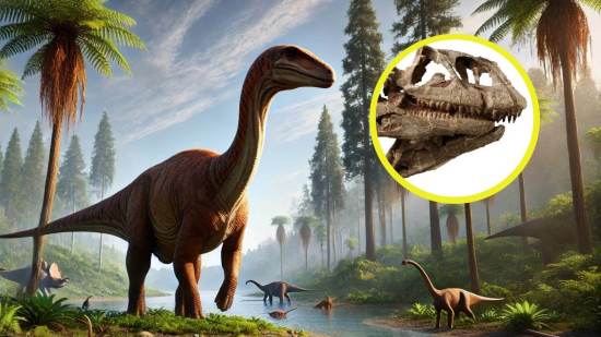 Descubren en China el cráneo gigante de un dinosaurio de hace 200 millones de años