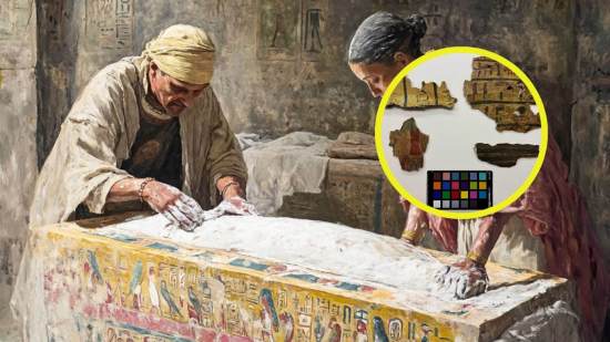 Este nuevo estudio analiza las masillas y pastas usadas para sellar y recubrir los sarcófagos