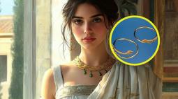 La erupción del Vesubio sorprendió a esta joven