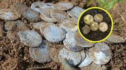 Encuentran un tesoro de más de 550 monedas medievales en Inglaterra