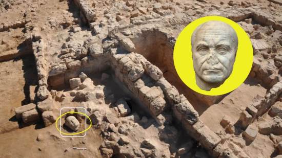 Descubren una colosal cabeza de mármol en las ruinas de Taposiris Magna