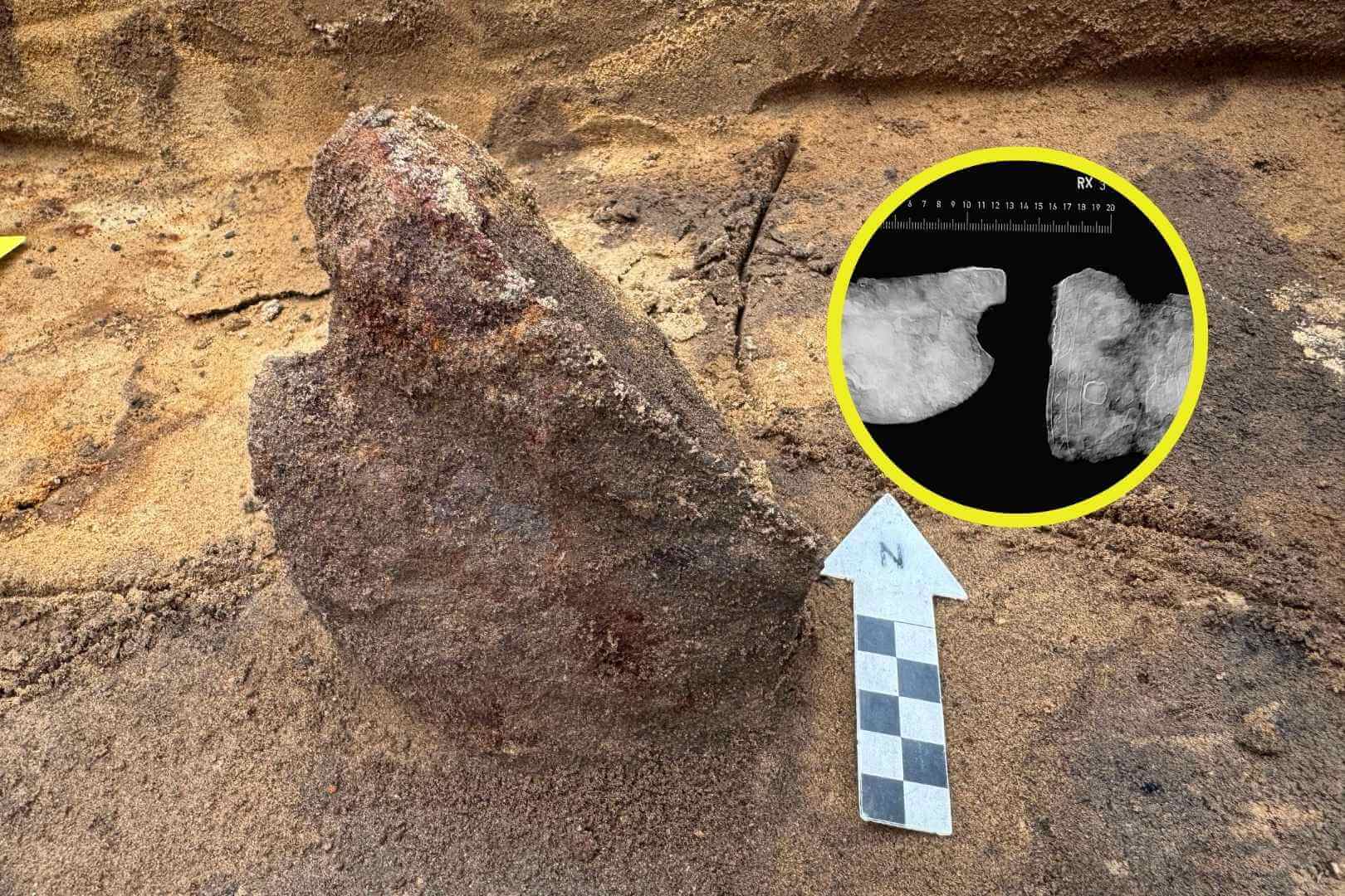 Arqueólogos encuentran en Dinamarca un casco romano de 1.600 años