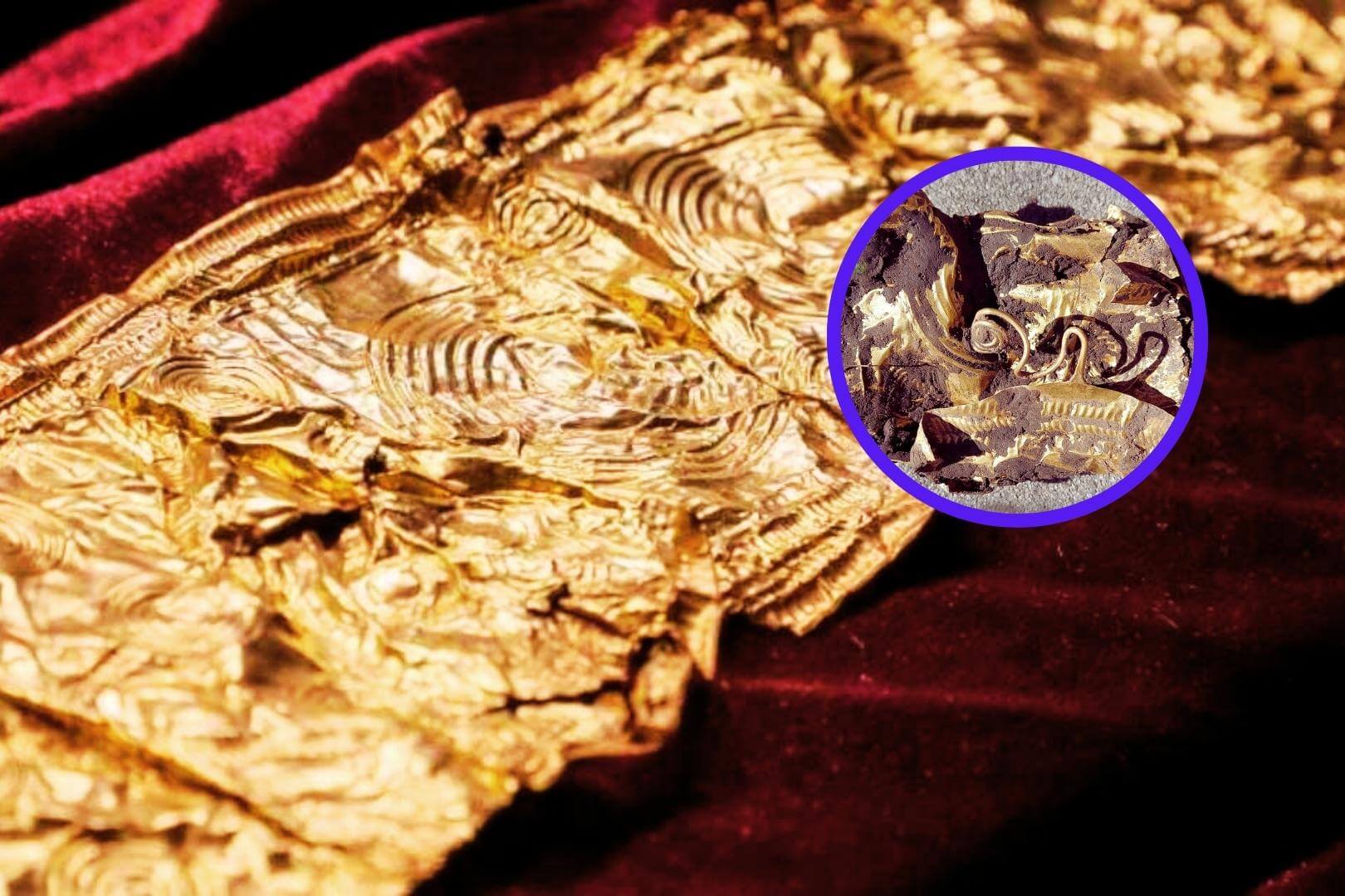 Un agricultor en la República Checa desenterró en su campo un elaborado cinturón de oro de la Edad del Bronce