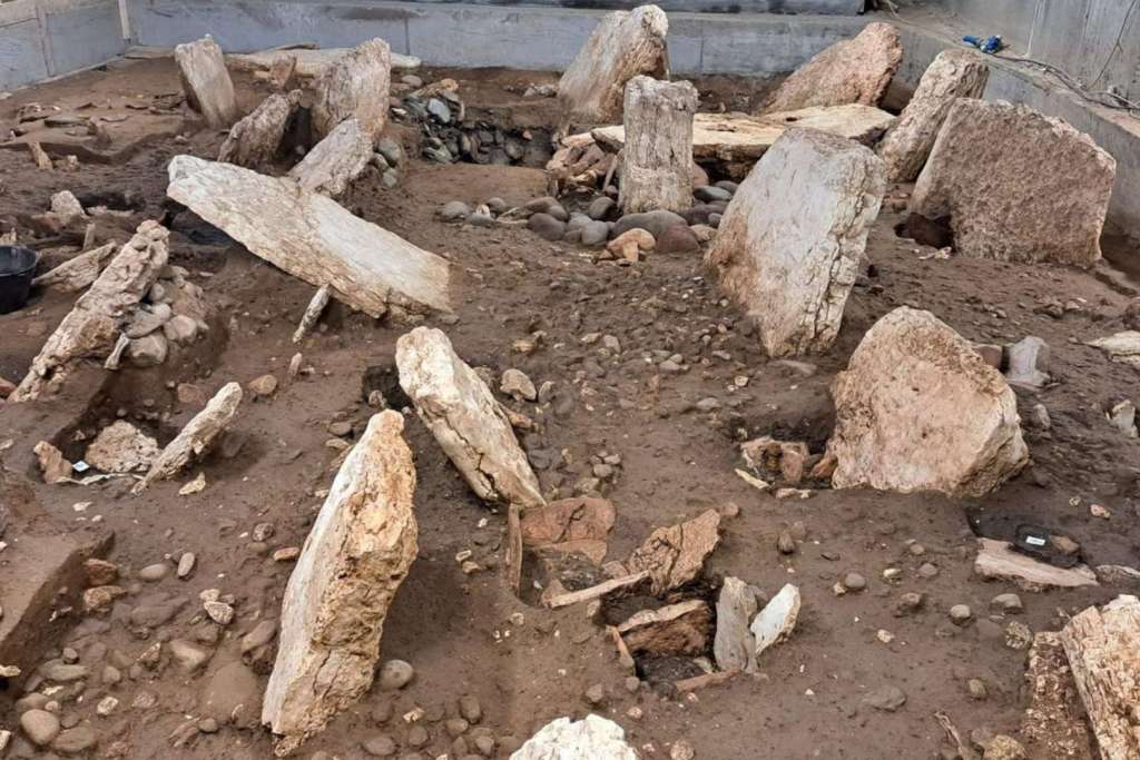 Vista general de la necrópolis descubierta en Trento