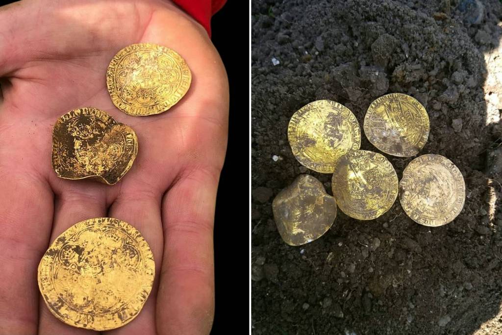 El valor estimado del tesoro de monedas de oro y plata supera los 180.000 euros, según las primeras evaluaciones de los expertos