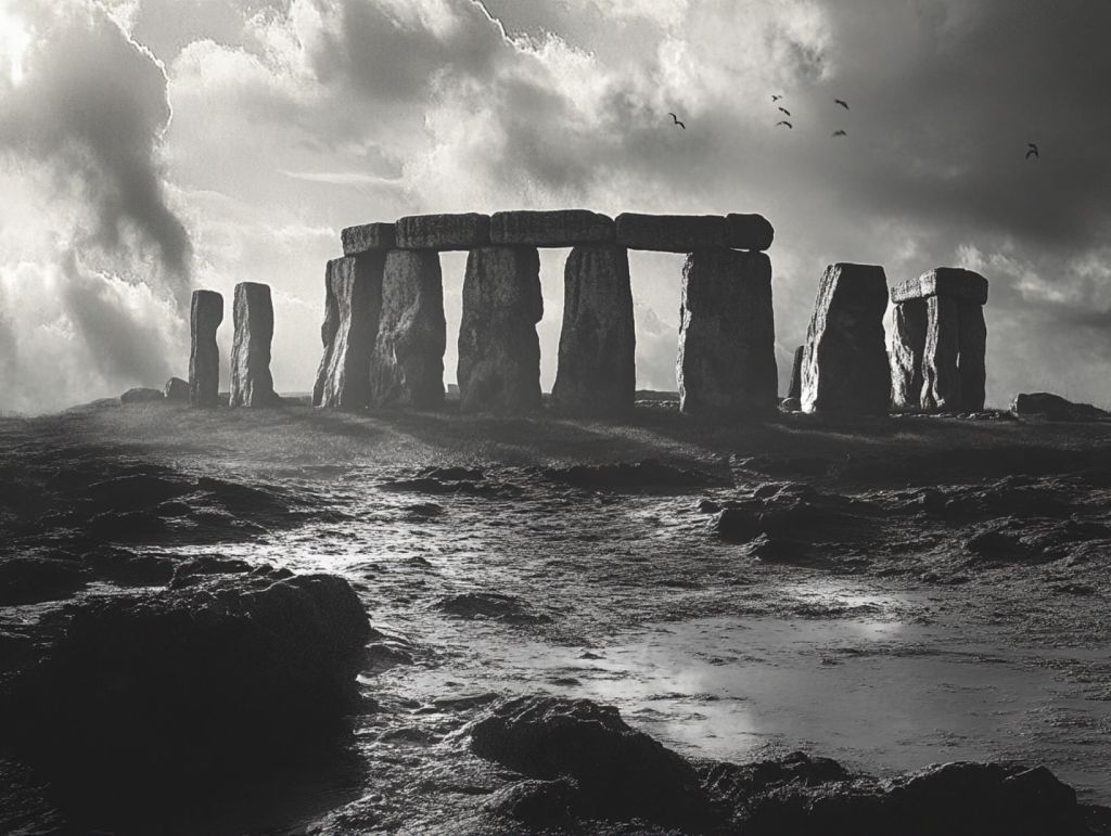 Recreación ficticia de Stonehenge