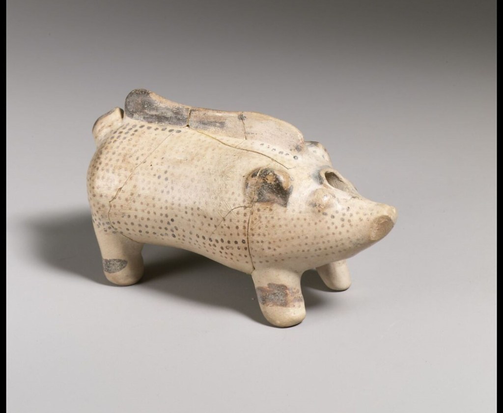 Cerámica de cerdo griega