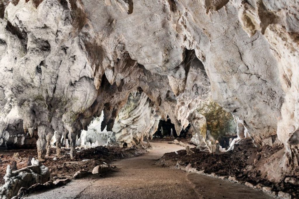 Interior de las cuevas de Pertosa-Auletta