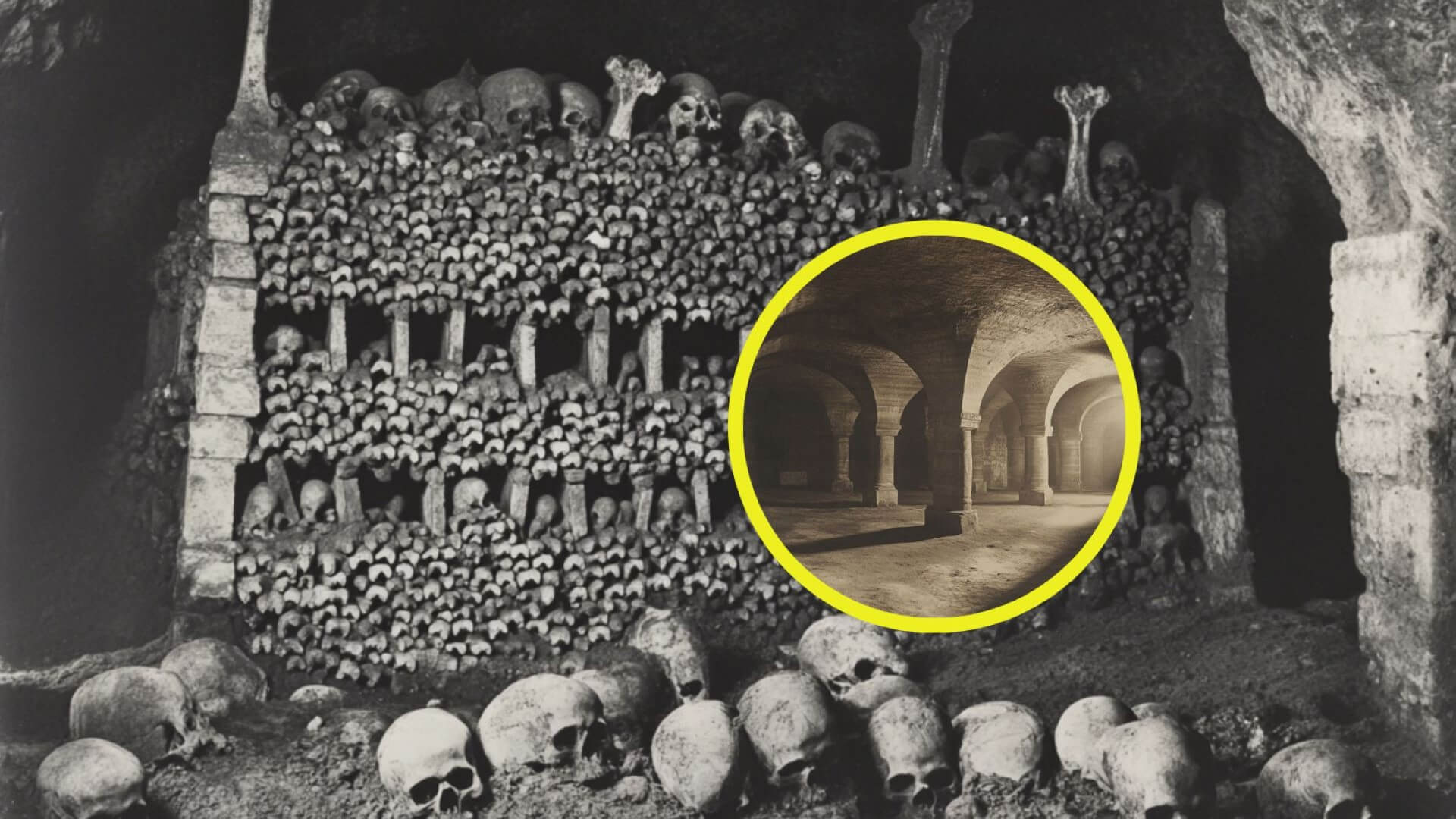 Cripta con restos humanos