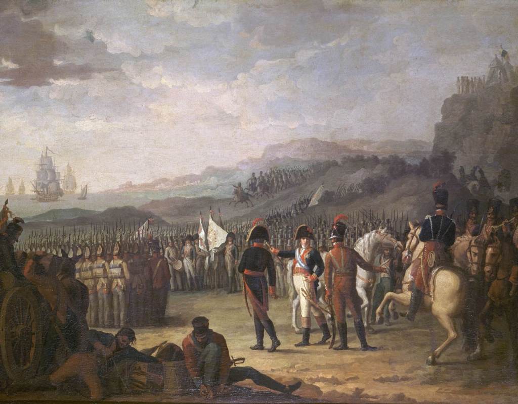 Embarque del Marqués de la Romana y sus tropas