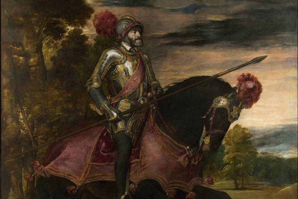 Carlos V a caballo en Mühlberg por Tiziano