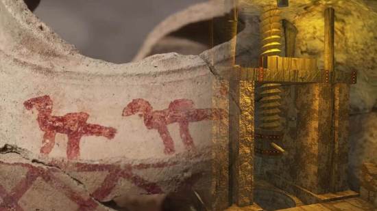 Descubren en el sur de Israel una jarra de 1.200 años decorada con figuras de camellos