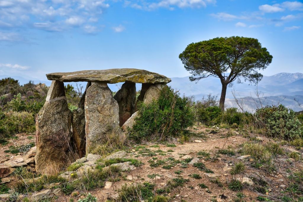 Un dolmen en el monte