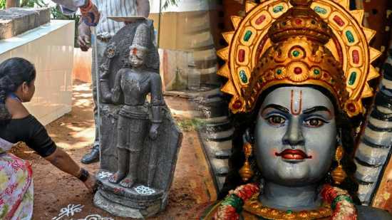 Hallan en la India una estatua de Vishnu de hace 700 años