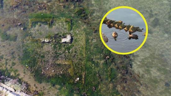 Reaparece una villa romana oculta bajo el agua en Italia