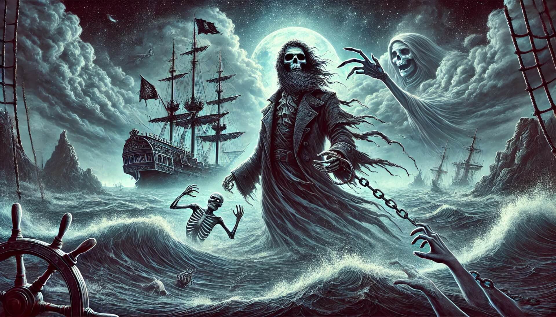 Ilustración artística Davy Jones