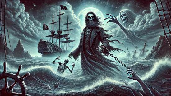 Ilustración artística Davy Jones