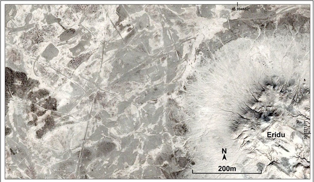 Imagen satelital de la ciudad de Eridu