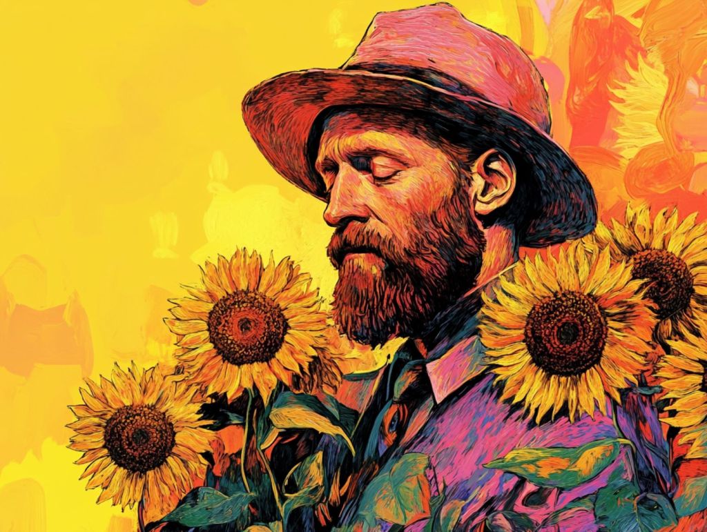 Van Gogh y girasoles