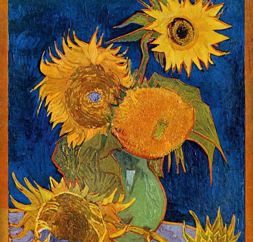 Seis girasoles, van Gogh