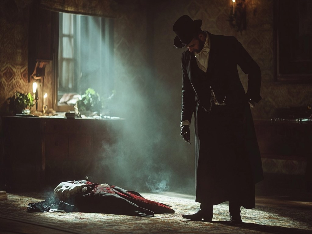 Recreación ficticia de un crimen victoriano