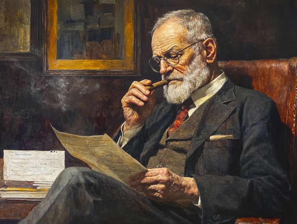 Sigmund Freud, retrato fantasioso