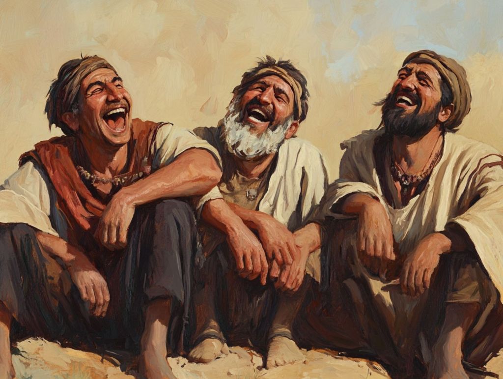 Grupo de hombres que ríen