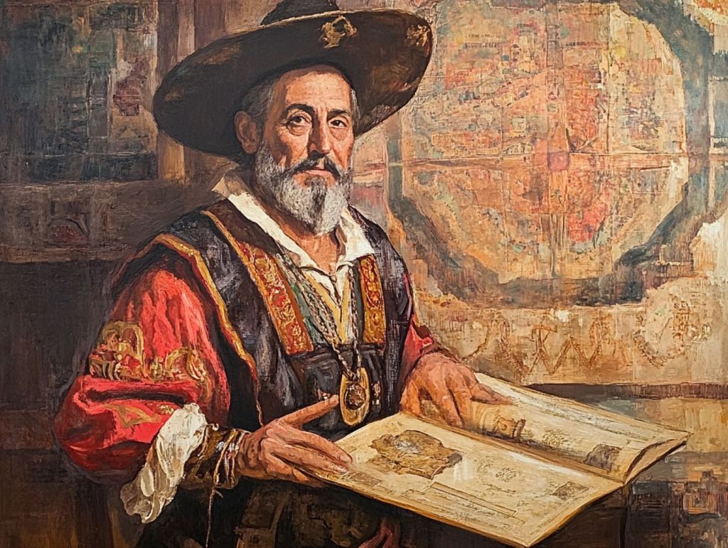Recreación ficticia de un retrato de Lozano Machuca