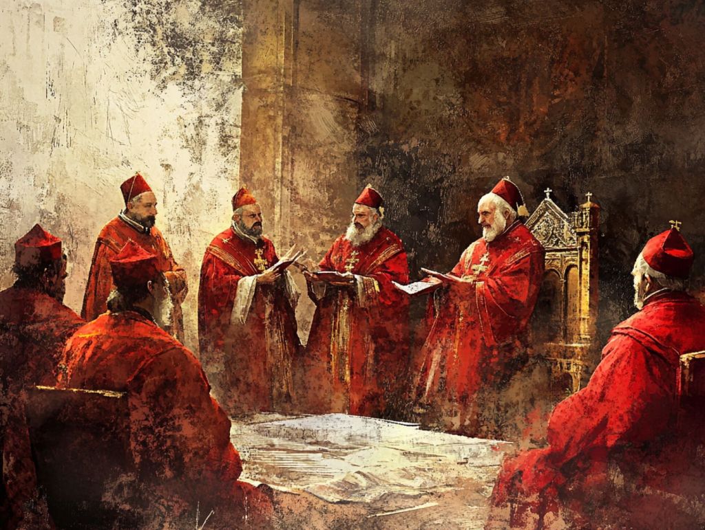 Recreación fantasiosa de cardenales