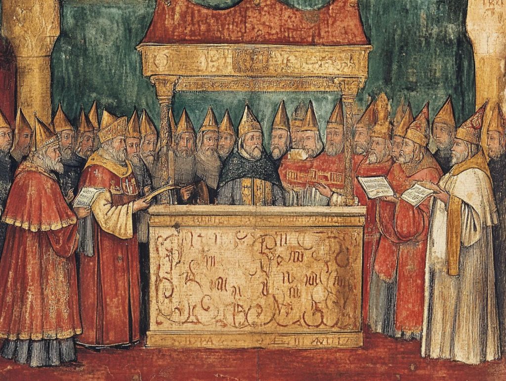 Elección de un papa, recreación ficticia