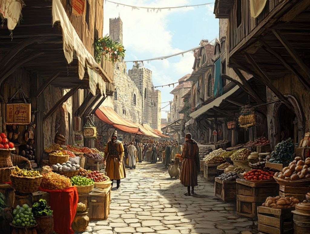 Recreación de mercado medieval