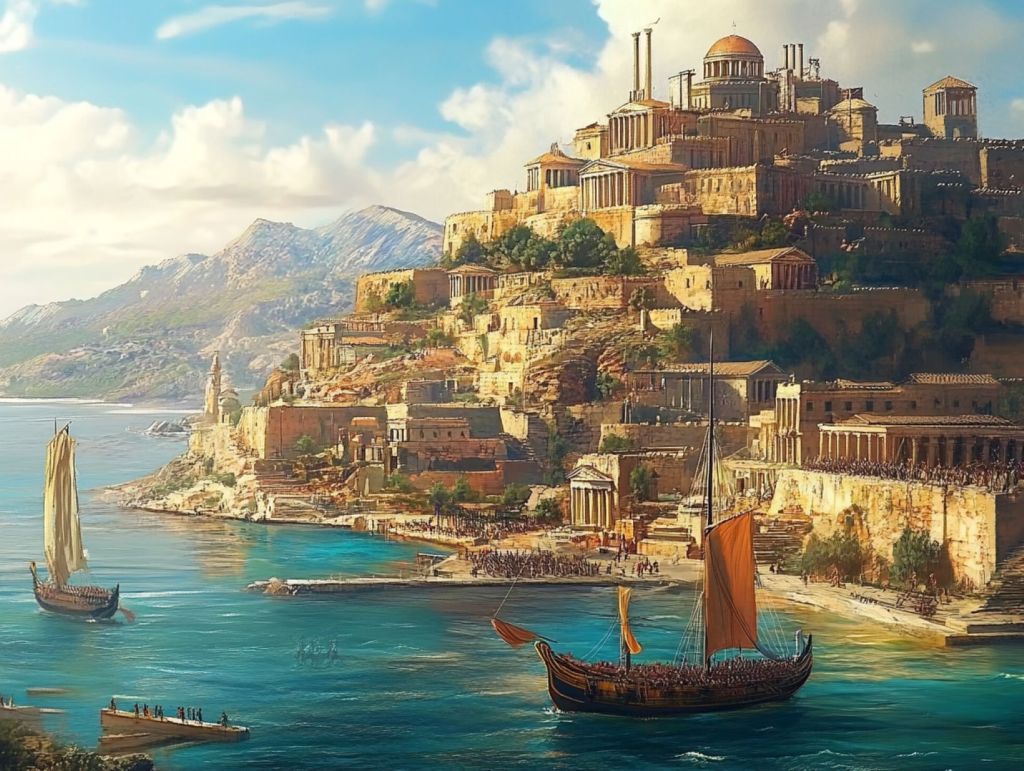 Recreación fantas de una colonia griega