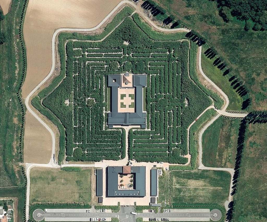 Labirinto della Masone visto desde el aire