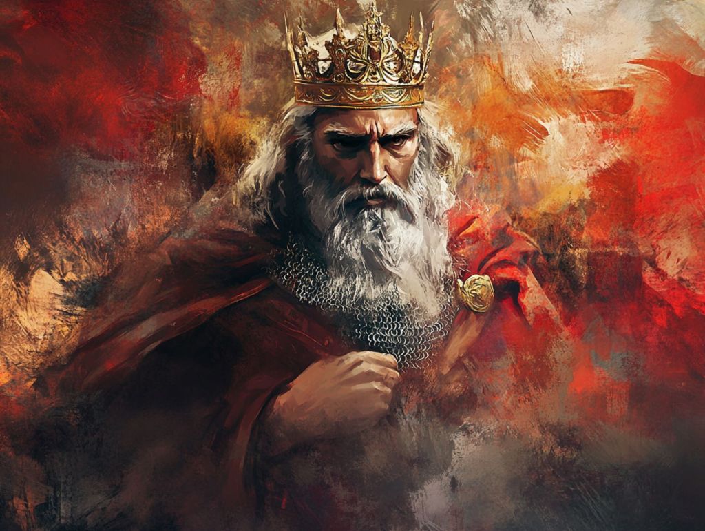 Recreación fantasiosa del rey Arturo