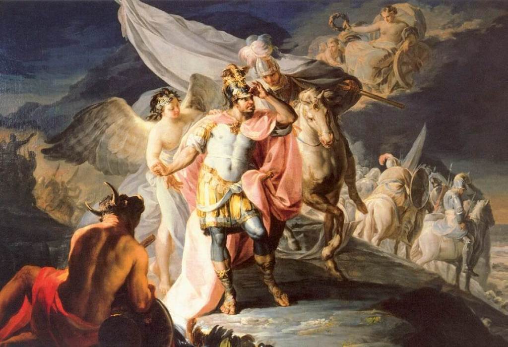 Aníbal vencedor contempla por primera vez Italia desde los Alpes, Goya