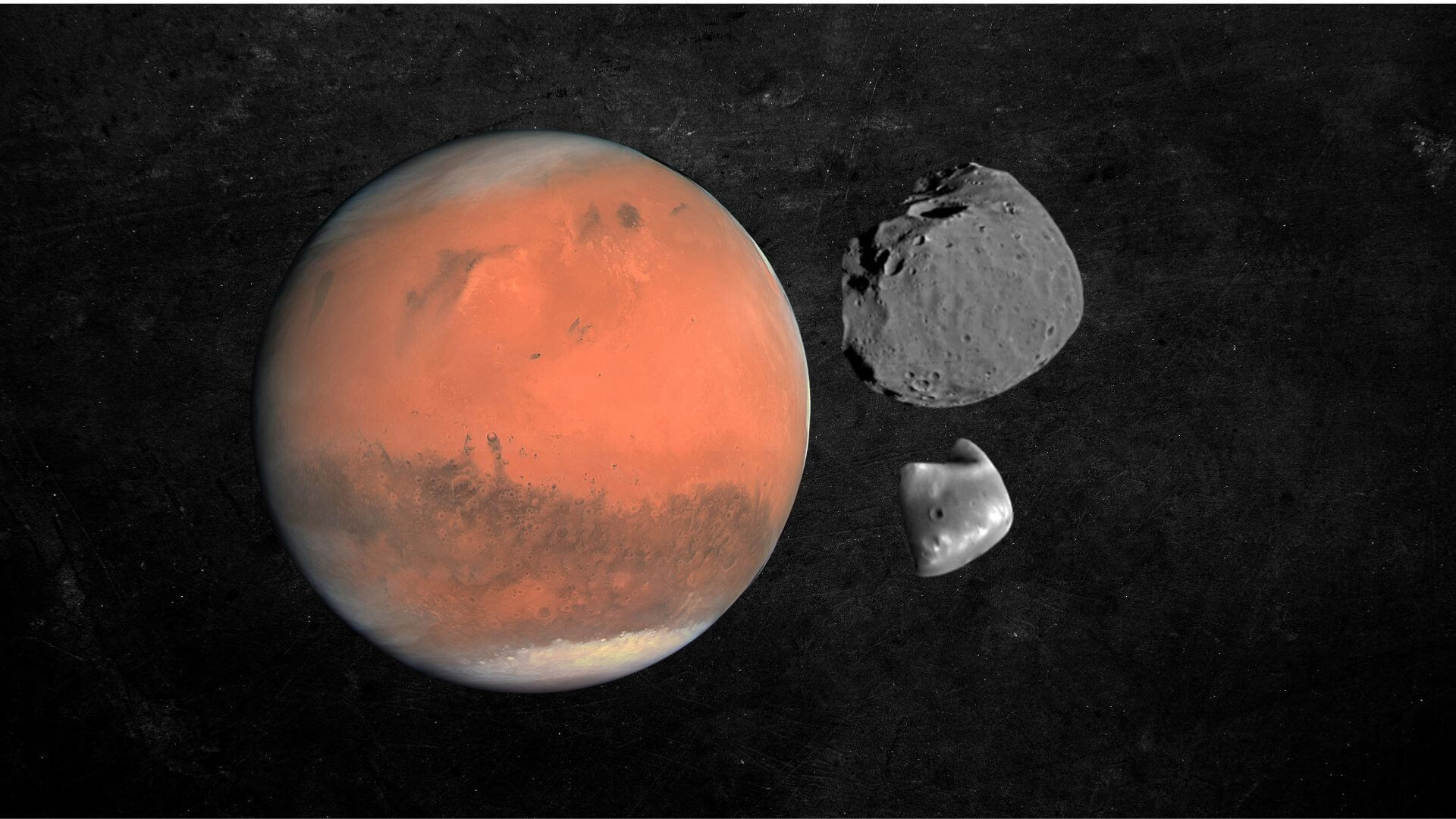 Marte, Fobos y Deimos