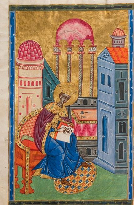 El rey Salomón en una miniatura bíblica