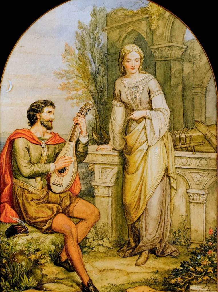 El trovador y su dama