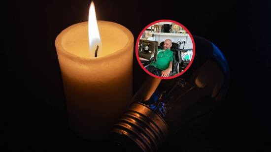 Jordi Sabaté, paciente con ELA, sobrevivió 9 horas sin luz durante el apagón.
