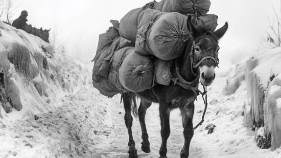 Mulas y caballos sirvieron durante las dos guerras mundiales