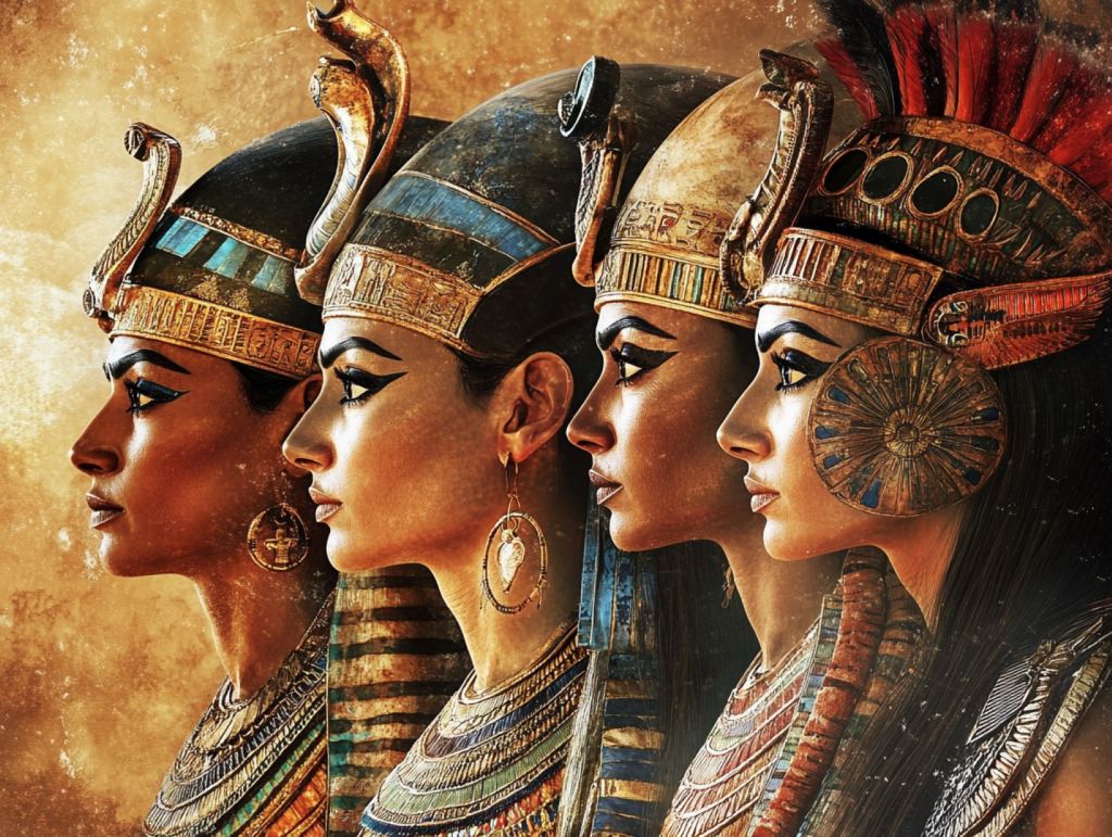 Recreación ficticia de reinas egipcias