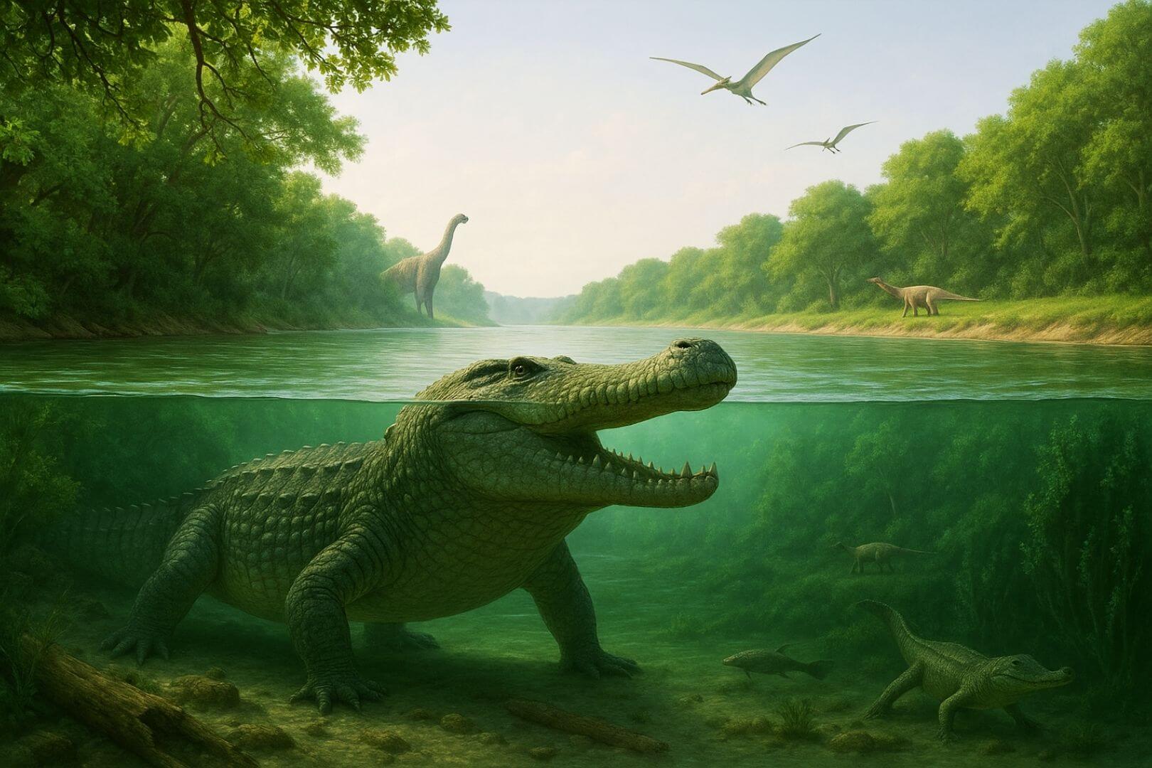 Revelan el secreto del 'cocodrilo terrorífico' que aterrorizó a dinosaurios en el Cretácico