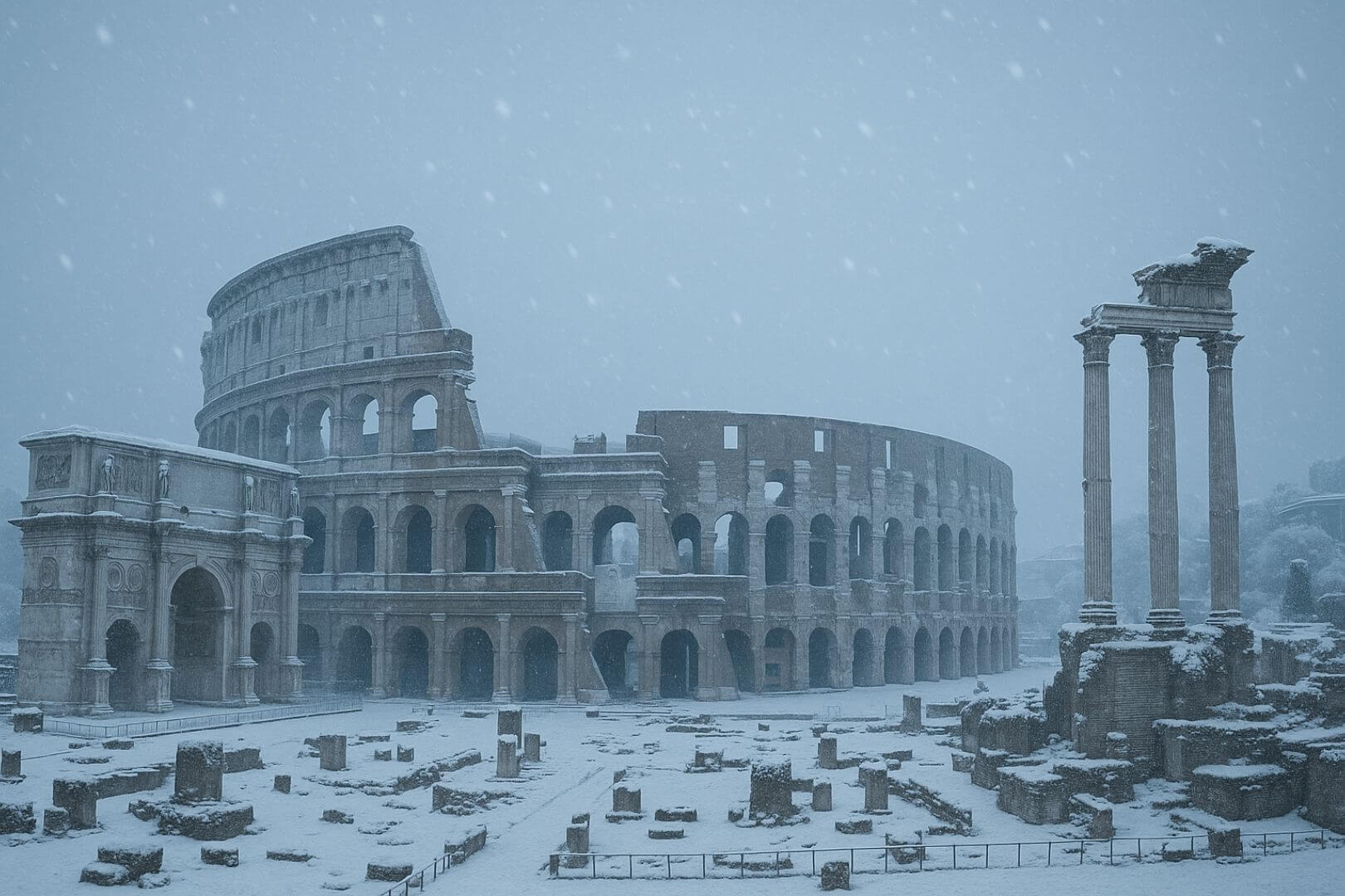 Un grupo de investigadores sostiene que una pequeña Edad de Hielo pudo ser uno de los principales factores que aceleraron la caída del Imperio romano