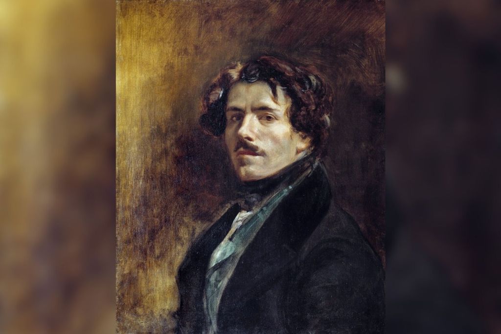 Autorretrato de Eugène Delacroix, realizado en 1837