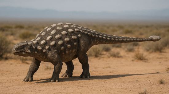 Hallan en Canadá las únicas huellas del primer anquilosaurio con cola maza