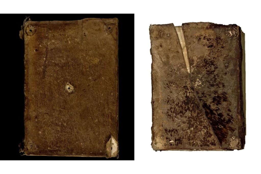 Dos de los manuscritos analizados por el equipo estaban encuadernados con piel de foca común