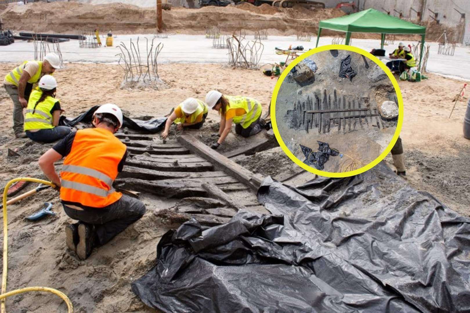 Descubren los restos de una gran embarcación medieval oculta durante siglos bajo el suelo de Barcelona