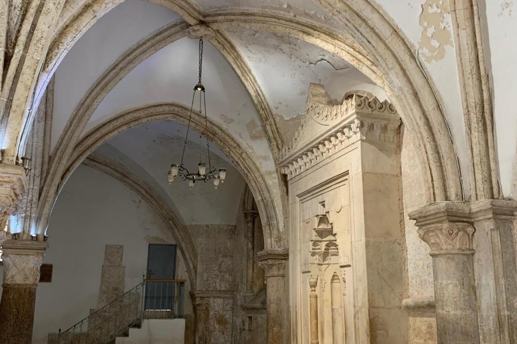 La sala de la Última Cena en lo alto del monte Sion