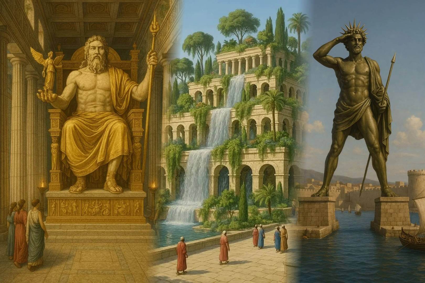 Revive las siete maravillas del mundo antiguo como nunca antes: la inteligencia artificial de ChatGPT-4o las recrea en siete imágenes asombrosas, fusionando historia, arqueología y un toque de imaginación